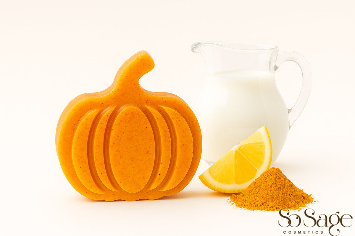 Salted Caramel Pumpkin soap bar